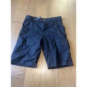Gerry Shorts Mens Sz 32 Flat Front Black Pocket Outdoor Hiking Active On The Go